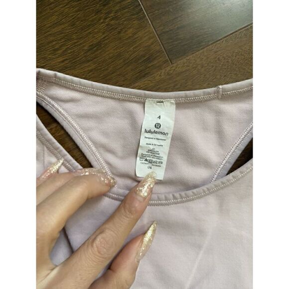 Lululemon 4 Ebb to Train Bra *Medium Support, C/D Cup Porcelain Pink - Picture 7 of 8